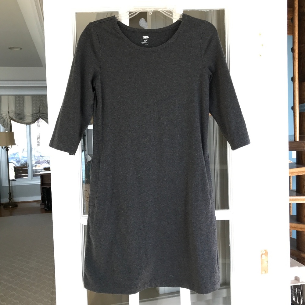 Old Navy Long-Sleeve Grey Girls' Dress